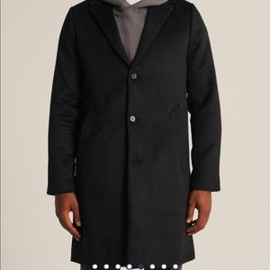Abercrombie & Fitch Wool-Blend Topcoat Jacket XS